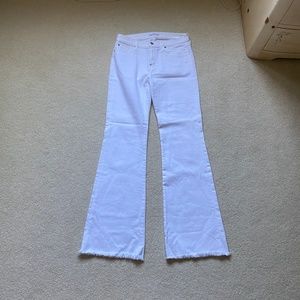 7 For All Mankind- White Bootcut Flare Jeans